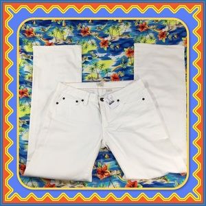 NWT J. CREW WHITE DENIM JEANS 28R